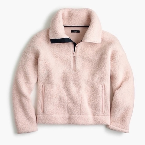 J.Crew Women's Pink Fleece Jacket - Picture 2 of 10